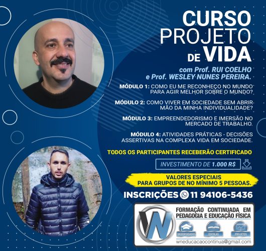 CURSO PROJETO DE VIDA